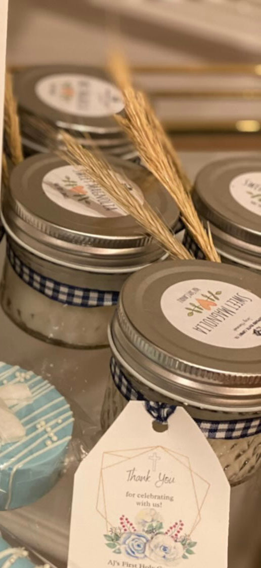 Bamboo Lid Candle Jars | Favors | Barnyard River