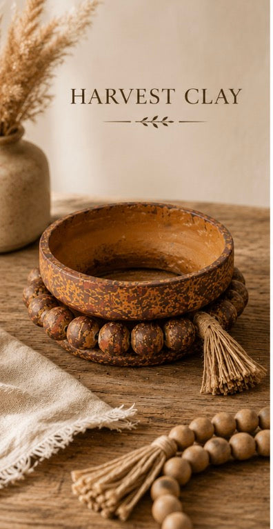 Beaded Farm Bowl