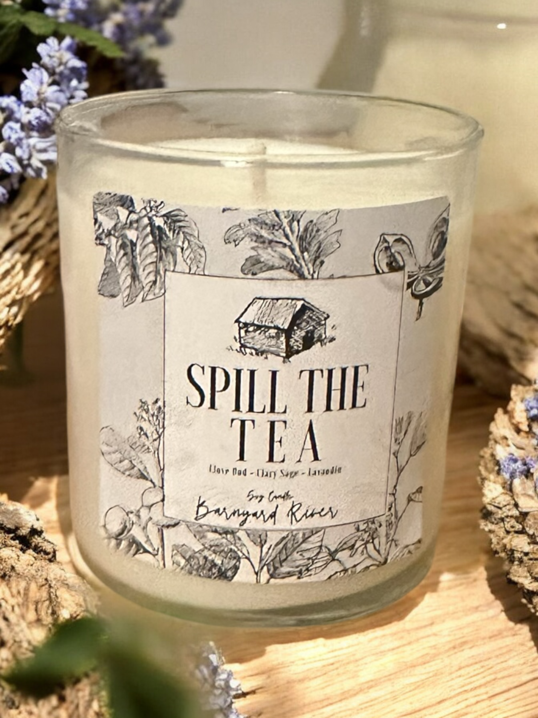 Tea Scented Candles | Spill The Tea | Barnyard River