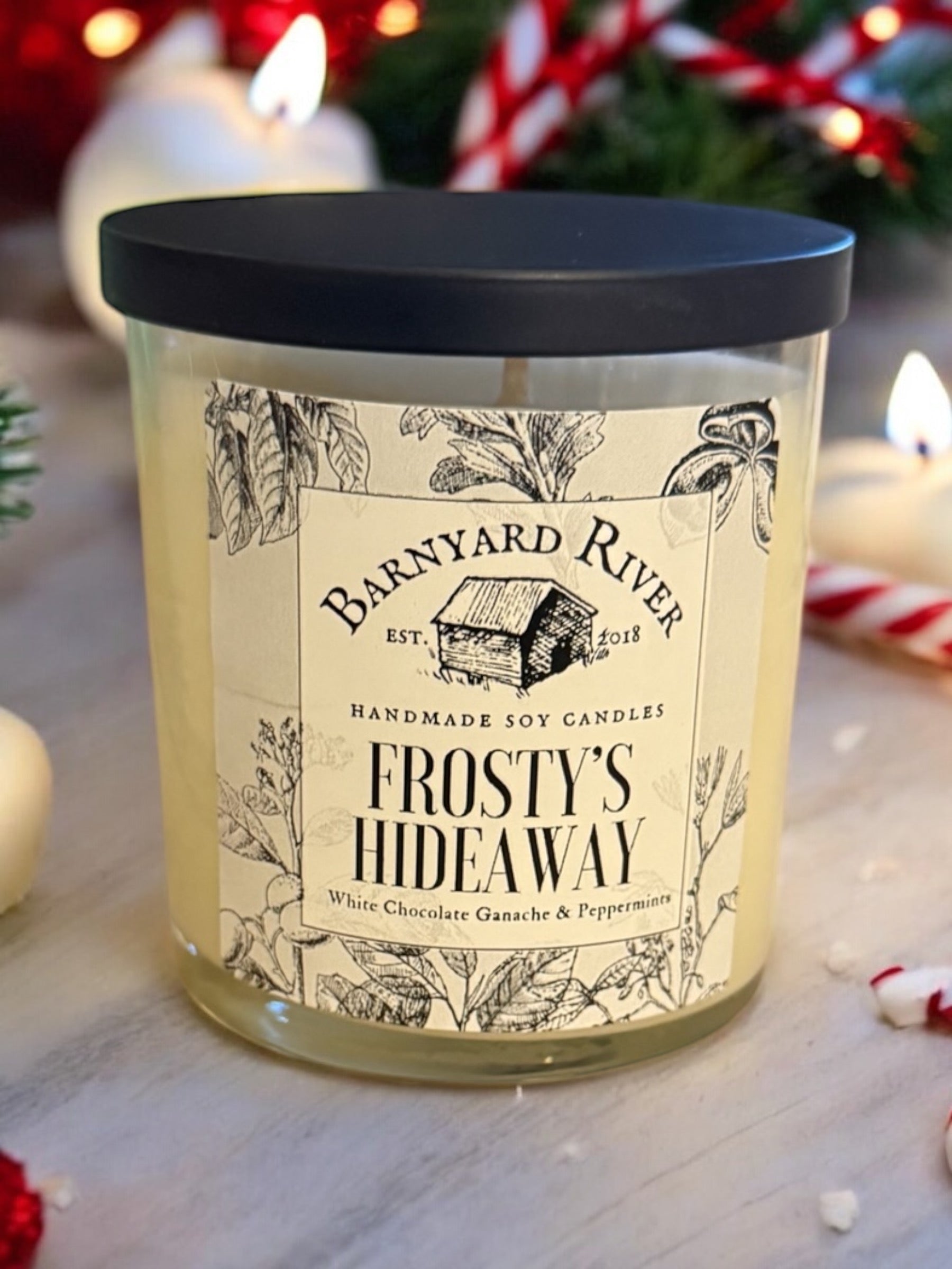 Glass Jars Candles | Frosty’s Hideaway | Barnyard River