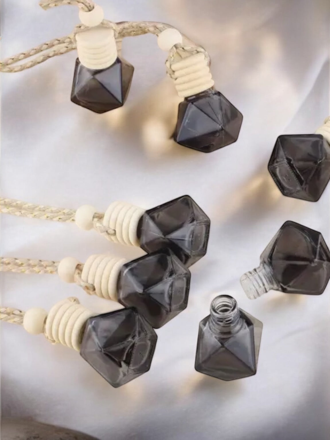 Hanging Car Air Freshener | Black Ombré Car Diffuser | Barnyard River