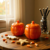 Glass Pumpkin Jars